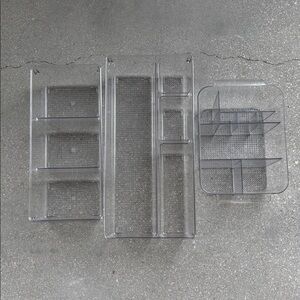 Bino Plastic Modular Drawer Organizers (Set of Three)